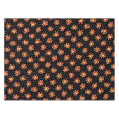 Floral Pattern Large Graphical Flowers Oranje Tafelkleed (Voorkant (Horizontaal))