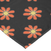 Floral Pattern Large Graphical Flowers Oranje Tafelkleed (Gekanteld)