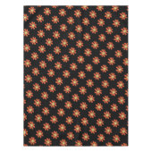 Floral Pattern Large Graphical Flowers Oranje Tafelkleed (Voorkant)