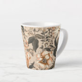 Floral Pattern Latte Mok (Rechterhoek)