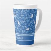 Floral Pattern Latte Mok (Rechterhoek)