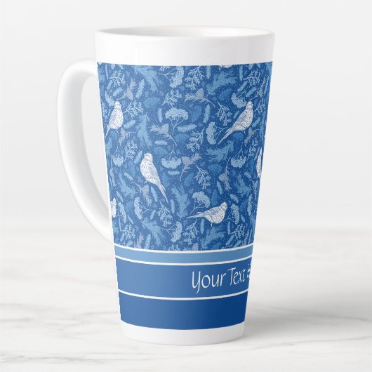 Floral Pattern Latte Mok (Linkerhoek)
