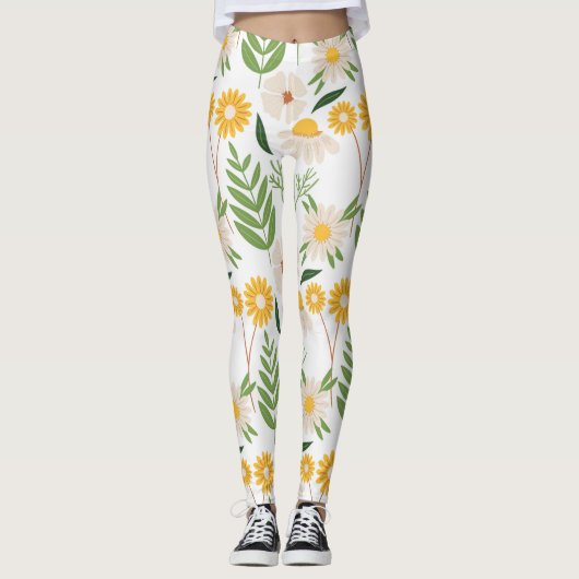 Floral Pattern Leggings (Voorkant)