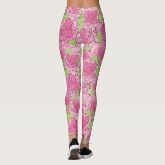Floral Pattern Leggings (Achterkant)