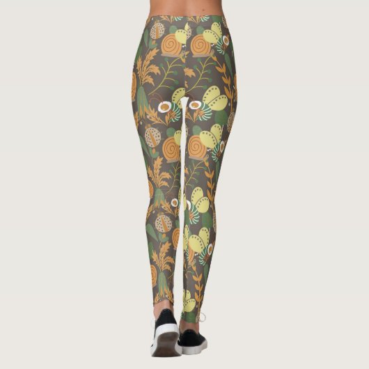  Floral Pattern Leggings (Achterkant)