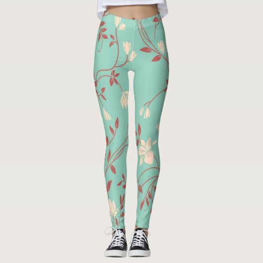 Floral Pattern Leggings (Voorkant)