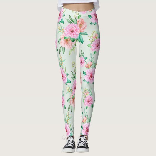 Floral Pattern Leggings (Voorkant)