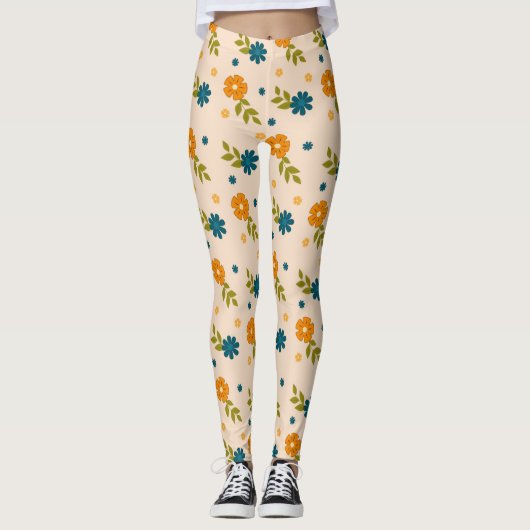 Floral Pattern Leggings (Voorkant)