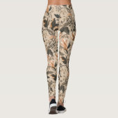  Floral Pattern-Leggings Leggings (Achterkant)