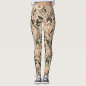  Floral Pattern-Leggings Leggings (Voorkant)