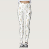 Floral Pattern-Leggings Leggings (Voorkant)