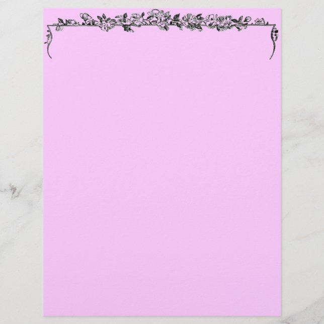 Floral Pattern Letterhead (Voorkant)