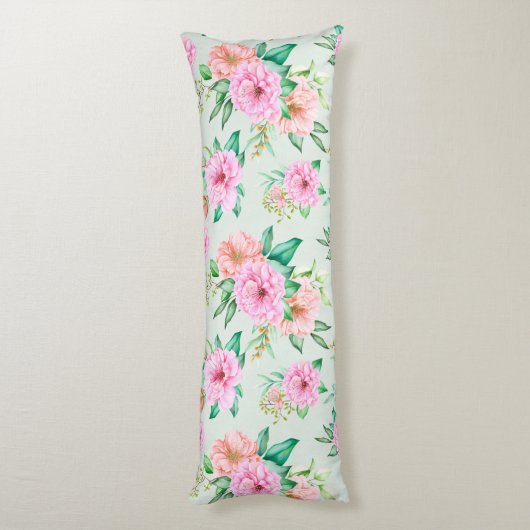 Floral Pattern Lichaamskussen (Achterkant (Verticaal))