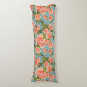 Floral Pattern Lichaamskussen (Voorkant Verticaal)