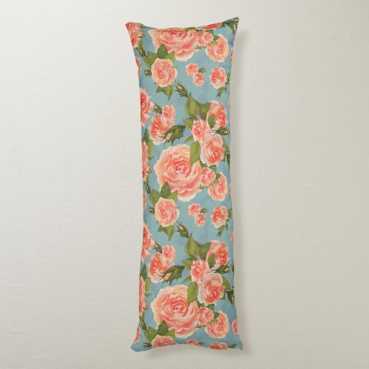 Floral Pattern Lichaamskussen (Achterkant (Verticaal))