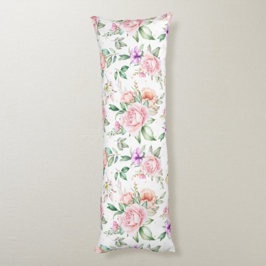 Floral Pattern Lichaamskussen (Achterkant (Verticaal))