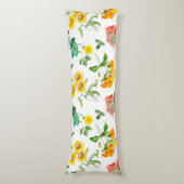 Floral Pattern Lichaamskussen (Voorkant Verticaal)