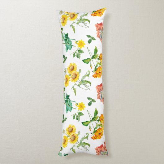 Floral Pattern Lichaamskussen (Achterkant (Verticaal))