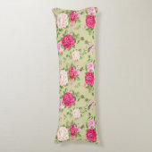 Floral Pattern Lichaamskussen (Voorkant Verticaal)