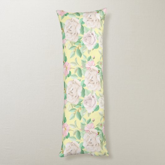 Floral Pattern Lichaamskussen (Achterkant (Verticaal))