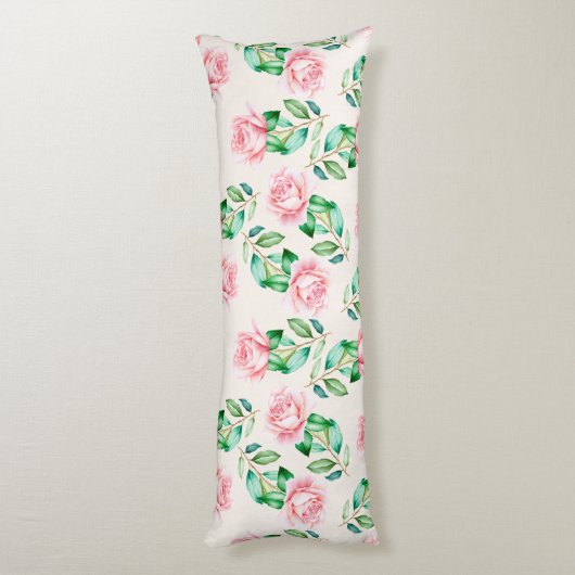 Floral Pattern Lichaamskussen (Achterkant (Verticaal))