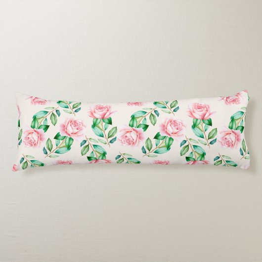 Floral Pattern Lichaamskussen (Voorkant)