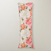 Floral Pattern Lichaamskussen (Voorkant Verticaal)