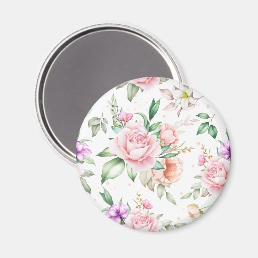 Floral Pattern Magneet (Voorkant / Achterkant)