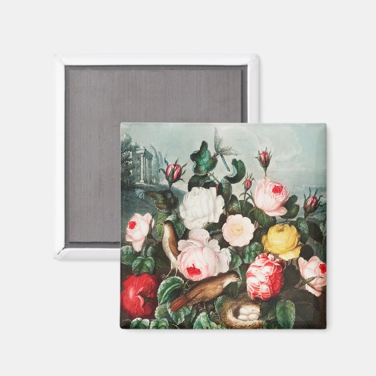 Floral Pattern Magnet (Voorkant / Achterkant)