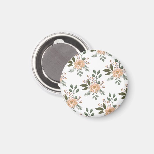 Floral Pattern Magnet (Voorkant / Achterkant)
