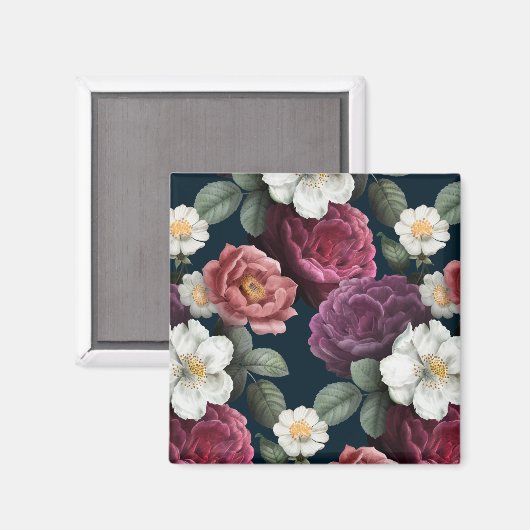Floral Pattern Magnet (Voorkant / Achterkant)