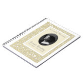 Floral Pattern Memorial Guest Book Notitieboek (Linkerzijde)