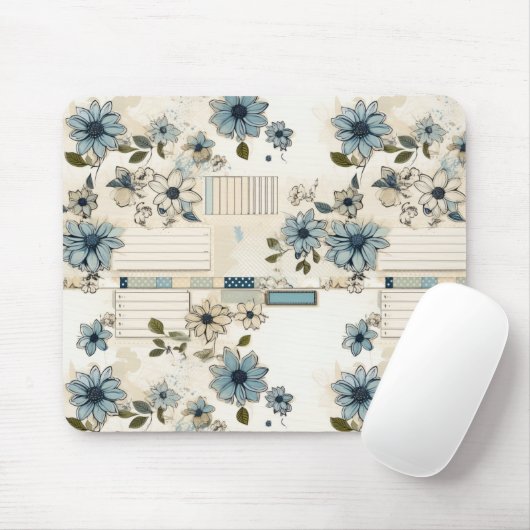  Floral Pattern Muismat (Met muis)