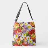  Floral Pattern  Nice Spring Primrose Crossbody Tas (Achterkant)