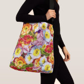  Floral Pattern  Nice Spring Primrose Crossbody Tas (Dichtbij)