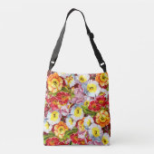  Floral Pattern  Nice Spring Primrose Crossbody Tas (Achterkant)