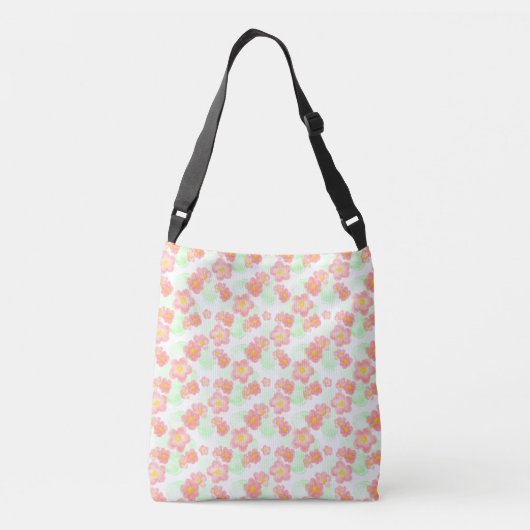Floral pattern no1 crossbody tas (Achterkant)