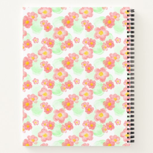 Floral pattern no1 notitieboek (Achterkant)