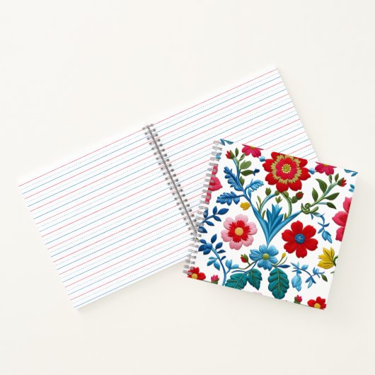 Floral Pattern Notitieboek (Binnen)