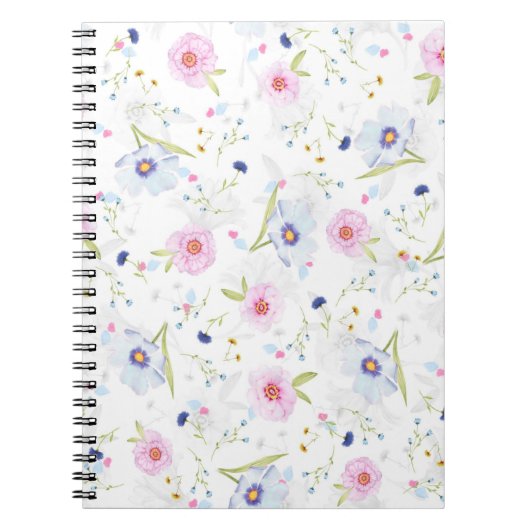 Floral Pattern Notitieboek (Voorkant)