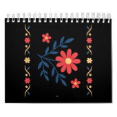 Floral Pattern Notitieboek Kalender (Hoes)