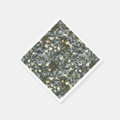 Floral pattern on  dusty blue-gray background servet (Hoek)