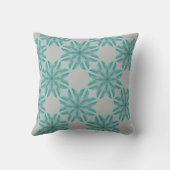 Floral pattern on light grey kussen (Achterkant)