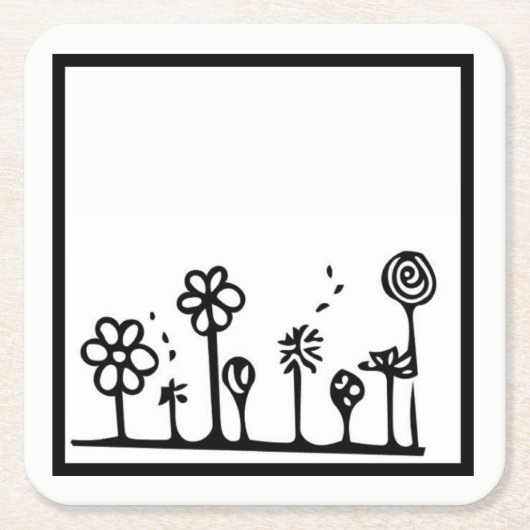 Floral Pattern Onderzetter (Voorkant)