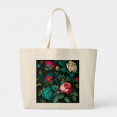 FLORAL PATTERN ONTWERP GROTE TOTE BAG (Achterkant)