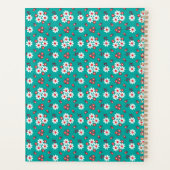 Floral Pattern op Aqua Planner (Achterkant)