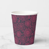 Floral Pattern Papieren Bekers (Voorkant)