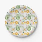 Floral Pattern Papieren Bordje (Voorkant)