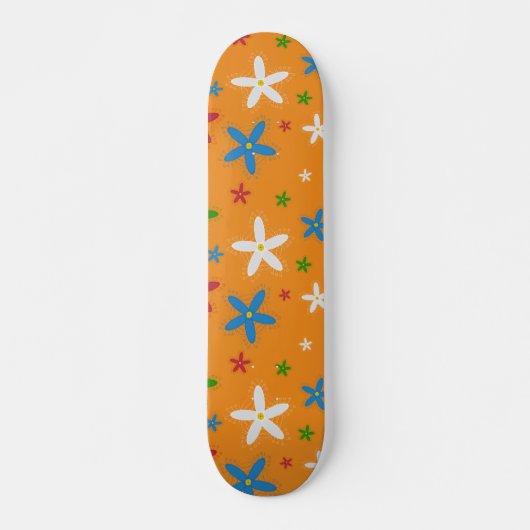Floral Pattern Persoonlijk Skateboard (Voorkant)