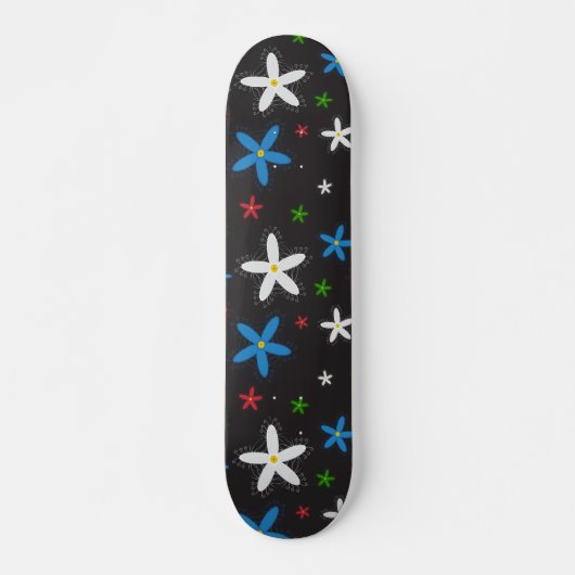 Floral Pattern Persoonlijk Skateboard (Voorkant)